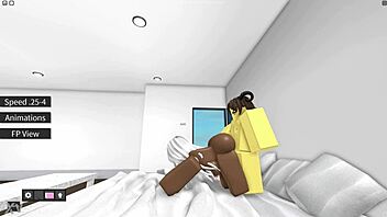 having fun with a nice lady in various activities