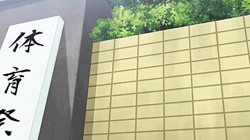 Anime hentai scene with overflow elements