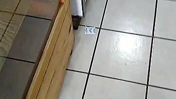 MEXICAN WOMAN WITH BIG ASS SHOPPING IN STORE