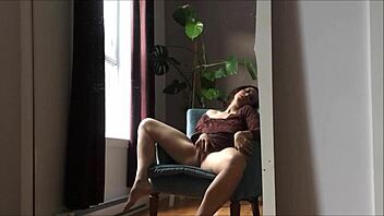 Milf Fingers Herself To Intense Orgasm