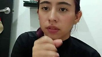 Hot guy gives stepsister oral sex until cumming in mouth.