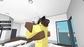 having fun with a nice lady in various activities