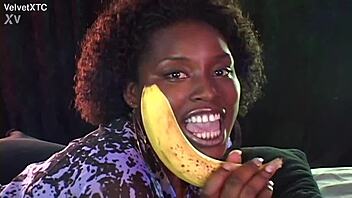 second banana - introduction with big tits food interview