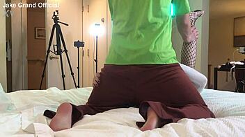 shaggy encounters ts college student in roleplay.