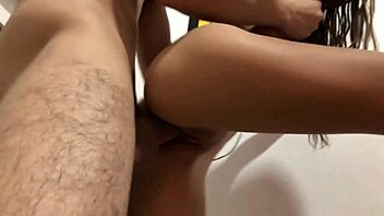 skinny girl with tattoos gets fucked doggy style