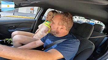 babyjazmin asks, 'want to see me spread in the car on buenos aires streets?'