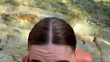 Can You Handle This Sloppy Blowjob Ending With Cum All Over Face And Tits On The Beach?