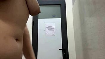 Wow, fucking anal in public with dildo!