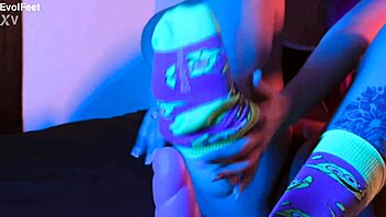 Latina Teases with Sweaty Socks and Toe Sucking