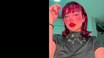 Goth Latina slut in casting, massive cock creampie