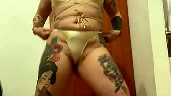 So, this blonde with tattoos just oozes pure erotic vibes. Her charm is impossible to ignore.