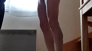 homemade european slave submits in bondage bent over for blowjob doggystyle