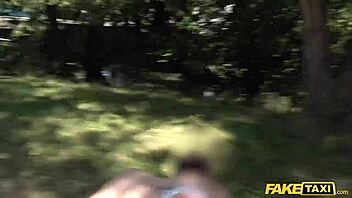 wanna see a wild anal threesome with cherry kiss in a fake taxi?