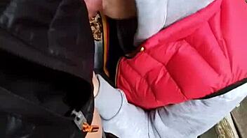 Risky Quickie With 18yo Brunette In Public Pov