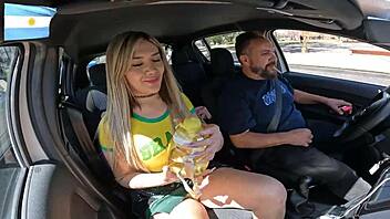 babyjazmin asks, 'want to see me spread in the car on buenos aires streets?'