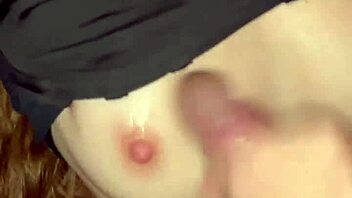 Skinny nerd, why are your hands shaking at this blowjob casting? Come here for squirting action.