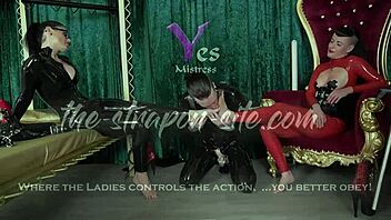 Feeling the intense stretch to the max in bondage