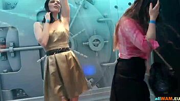 Hot Euro Babes Show Dance Moves!