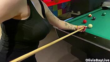 Want to see pool game turn to blowjob?