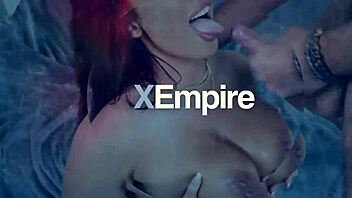 Gorgeous busty brunette gets ass pounded hard - hardx