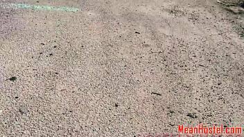 that bdsm teen got banged hard in the horror hostel dorm room, all tied up and punished