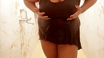 Horny Milf Sneakily Shows Off Her Big Tits And Boobs