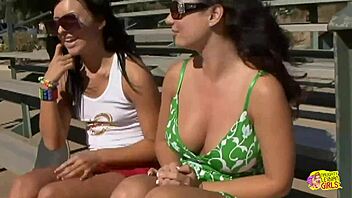 lesbian skater girl and brunette use anal toys for wet pussy masturbation at home