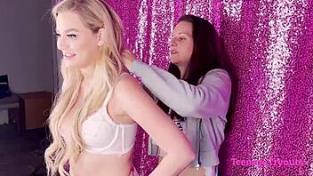 Blonde Slut Blake Blossom Inspected Backstage Wetly