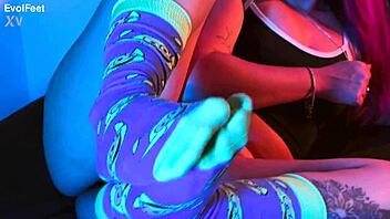 Latina Teases with Sweaty Socks and Toe Sucking