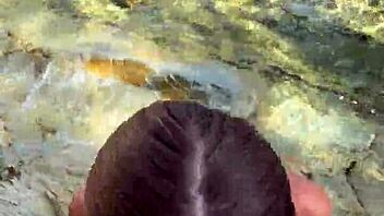 Can You Handle This Sloppy Blowjob Ending With Cum All Over Face And Tits On The Beach?