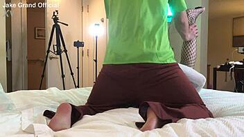 shaggy encounters ts college student in roleplay.