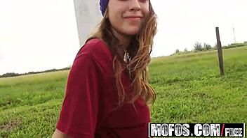Jade Nile, bouncy teen 18+, picked up for wild action