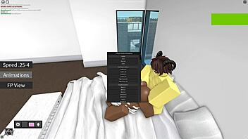 having fun with a nice lady in various activities