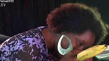 second banana - introduction with big tits food interview