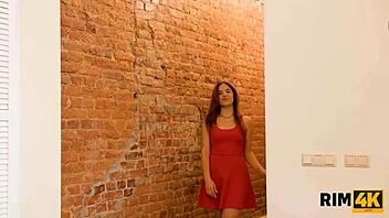 twister game turns into rimjob and sex with redhead girlfriend