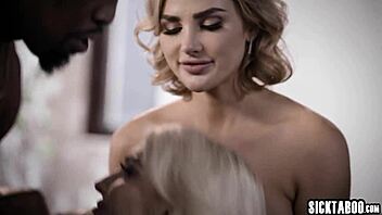 i'm horny blonde camgirl kenzie anne fucking big black cock husband isiah maxwell with kenna james