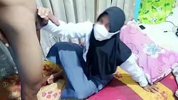 Hairy Big-Titted High School Student Fucks Her Stepbrother Before Heading to School