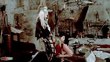 hardcore lesbian threesome with anal toys and licking