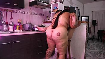 college buddies bang hard in the kitchen today