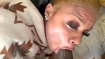 Petite 18+ Renity Love Swallows BBC with Pierced Nipples