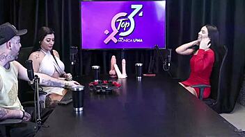 Monica Lima Strips After Losing Game For Anal Riding