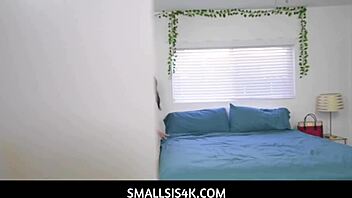 Smallsis4k - Mila Monet caught stealing, then banged hard by stepbro in pov.