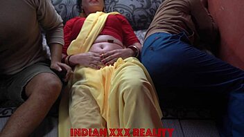 Indian stepmom teaches desi massage in Hindi.