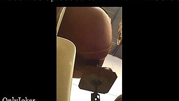 Skinny Amateur Worships Big Cock in Homemade Anal with Toys