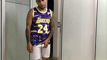 i find stepsister exercising and caress her