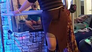 Steffi Brown dances her slit pussy for husband, oh it's so hot!