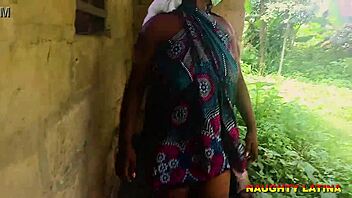 Quickie With BBW Step Mother Latiff In Backyard!