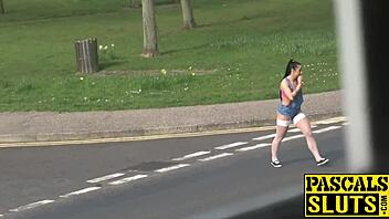 Hardcore Fuck Session With Sub In White Fishnet Stockings!