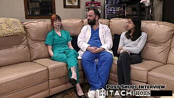 lesbian ditria rose gets mandatory hitachi orgasms