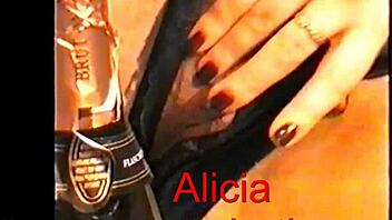 Alicia masturbating while dancing
